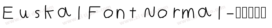 Euskal Font Normal字体转换